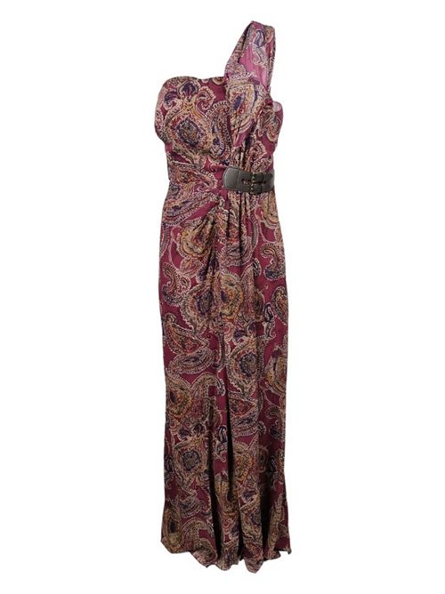 Women's Latyosa dress with burgundy cashmere pattern Ralph Lauren | 253916101001